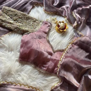 Glass Tissue Silk & Viscose Net Embroidery