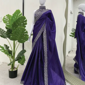 Designer Saree on Jimmy chu Febric