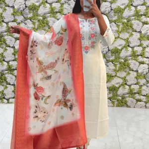 Elegant Roman Silk Suit Set