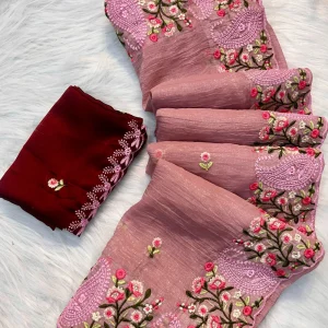 Crunchy Crush Designer Saree