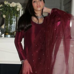 Ready made top pant dupatta set