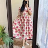 Printed Cotton Middi Gown