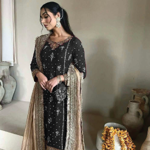 DESIRABLE FANCY FAUX GEORGETTE