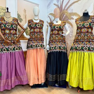 PURE RAYON FABRIC FULL FLAIR & GOTA RIBBI0N Lehanga Choli