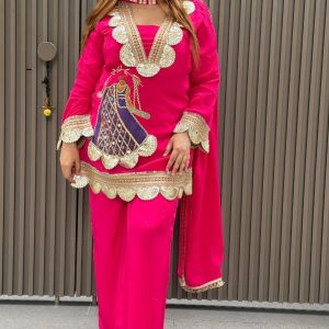 New Party Wear Look Top , Pant With Dupatta